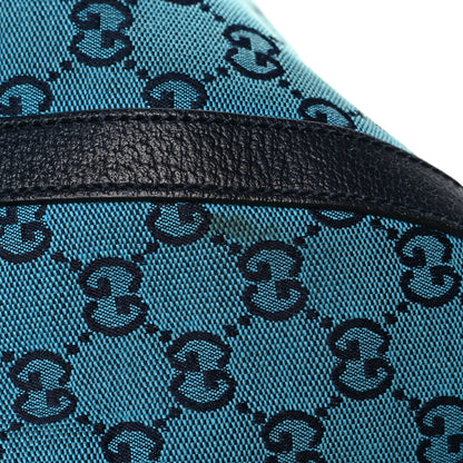 Gucci GG Supreme Monogram Azalea Calfskin Retro Interlocking G Duffle Bag Light Blue 12 of 12