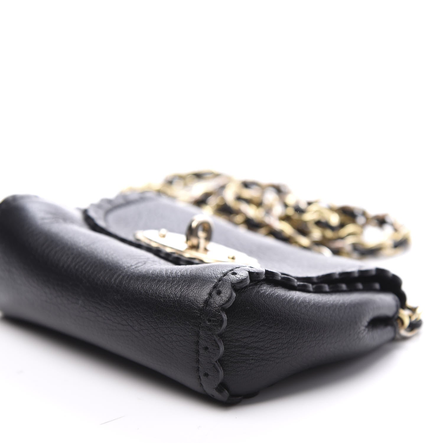 Mulberry Soft Matte Calfskin Mini Cookie Flap Black 8 of 9