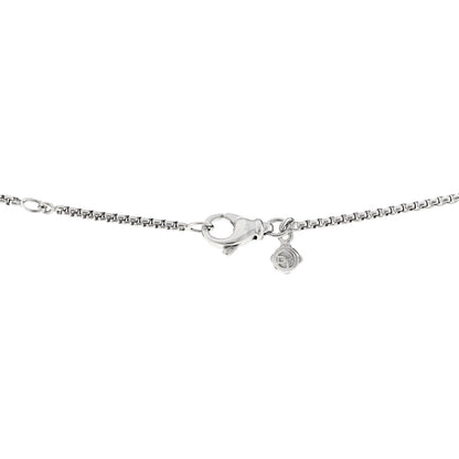 David Yurman Sterling Silver Diamond Crossover Bar Necklace 5 of 6