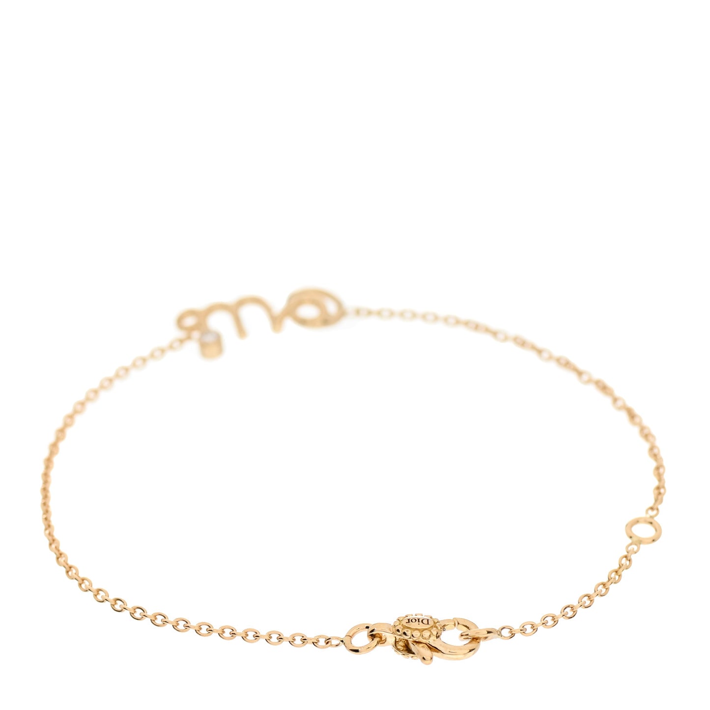 18K Yellow Gold Diamond Oui Bracelet