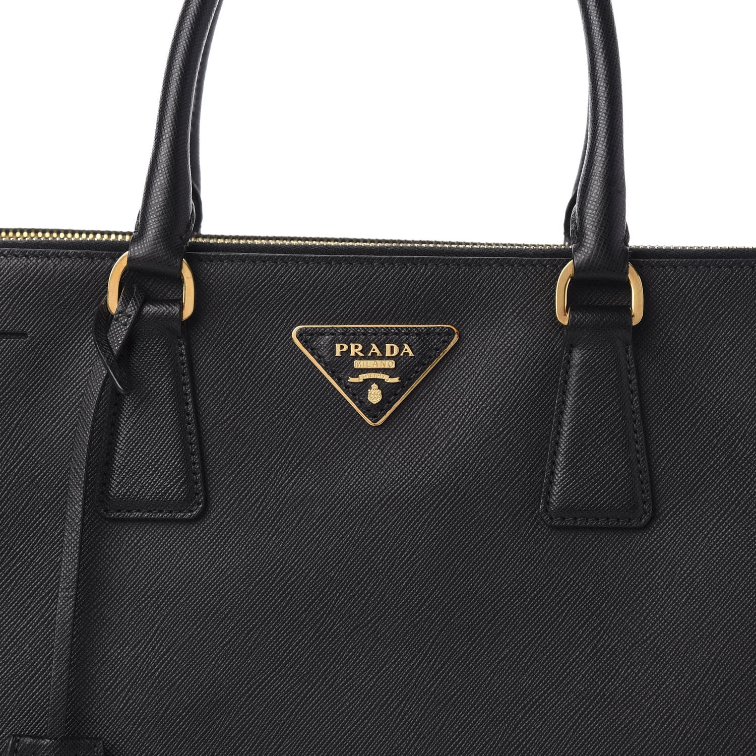 Prada Saffiano Large Galleria Double Zip Tote Black 11 of 11