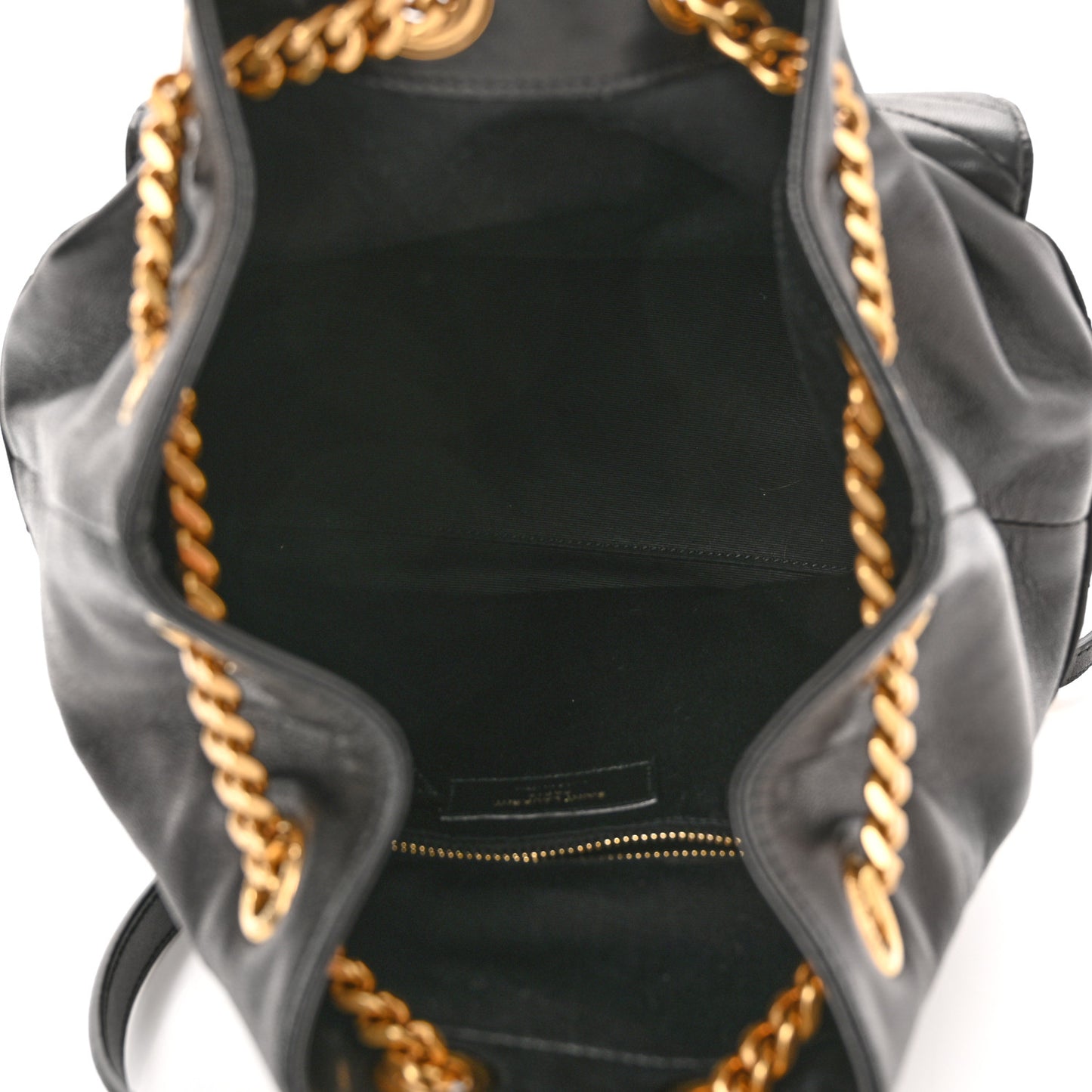 Lambskin Matelasse Monogram Joe Backpack Black