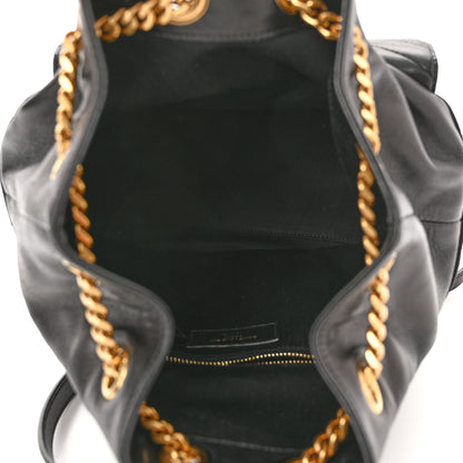 Saint Laurent Lambskin Matelasse Monogram Joe Backpack Black 5 of 10