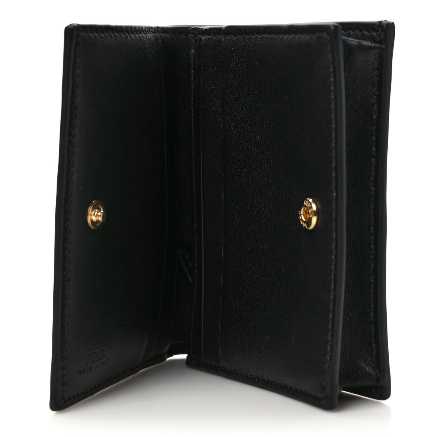 X JOSHUA VIDES Nappa FF Embossed Baguette Wallet White Black