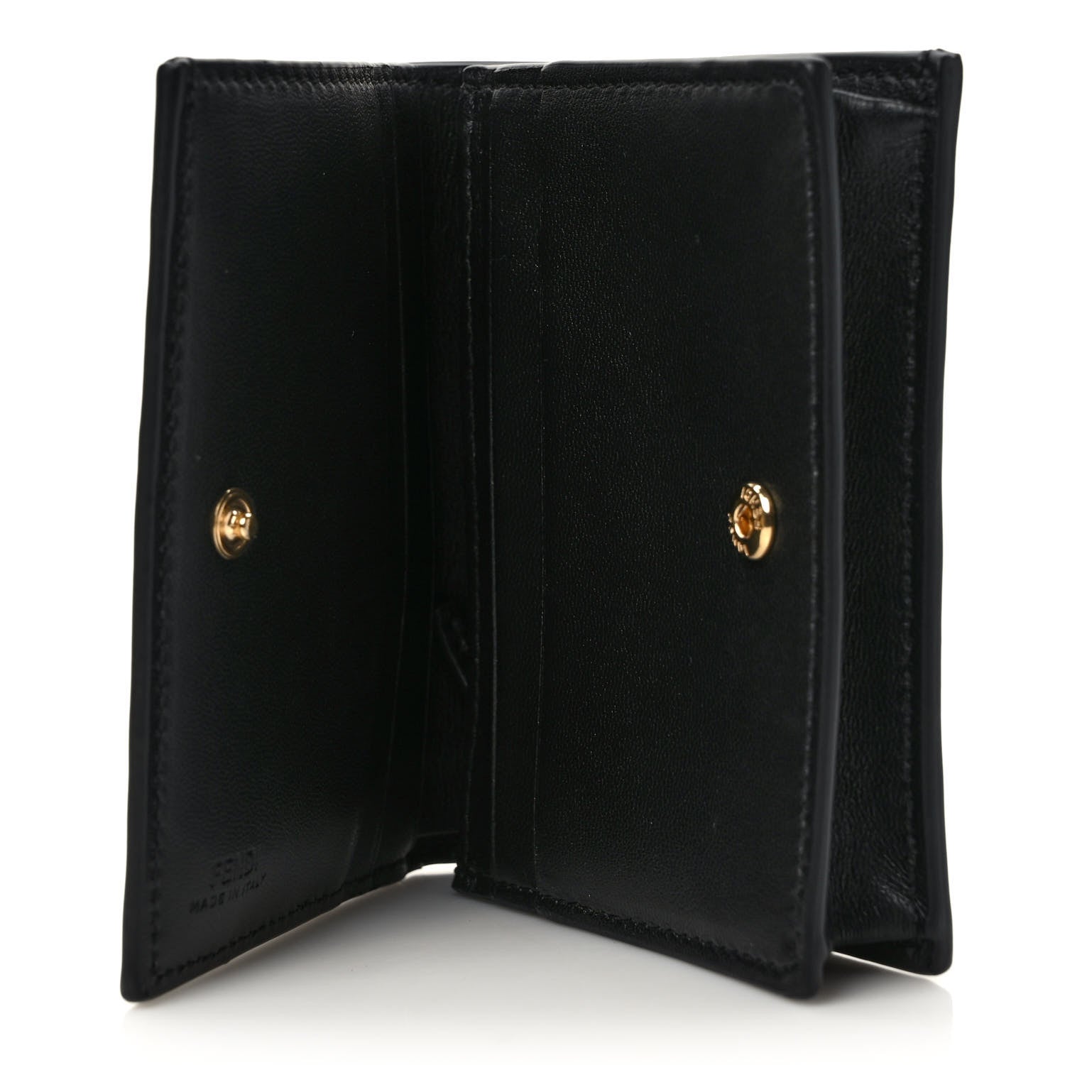 Fendi X JOSHUA VIDES Nappa FF Embossed Baguette Wallet White Black 5 of 7