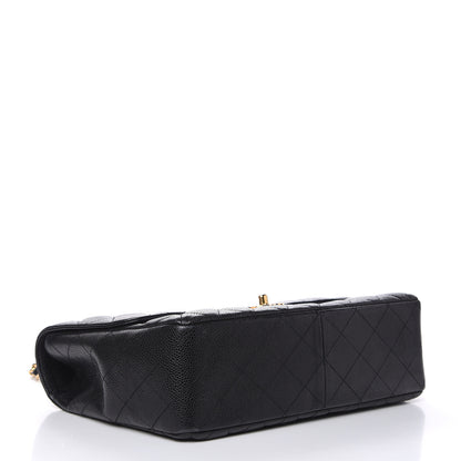 Chanel Caviar Quilted Jumbo Single Flap Black 4 of 16