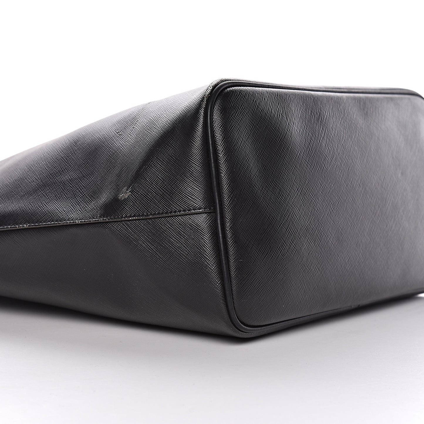 Textured Coated Canvas Pixel Madonna Print Medium Antigona Tote Black