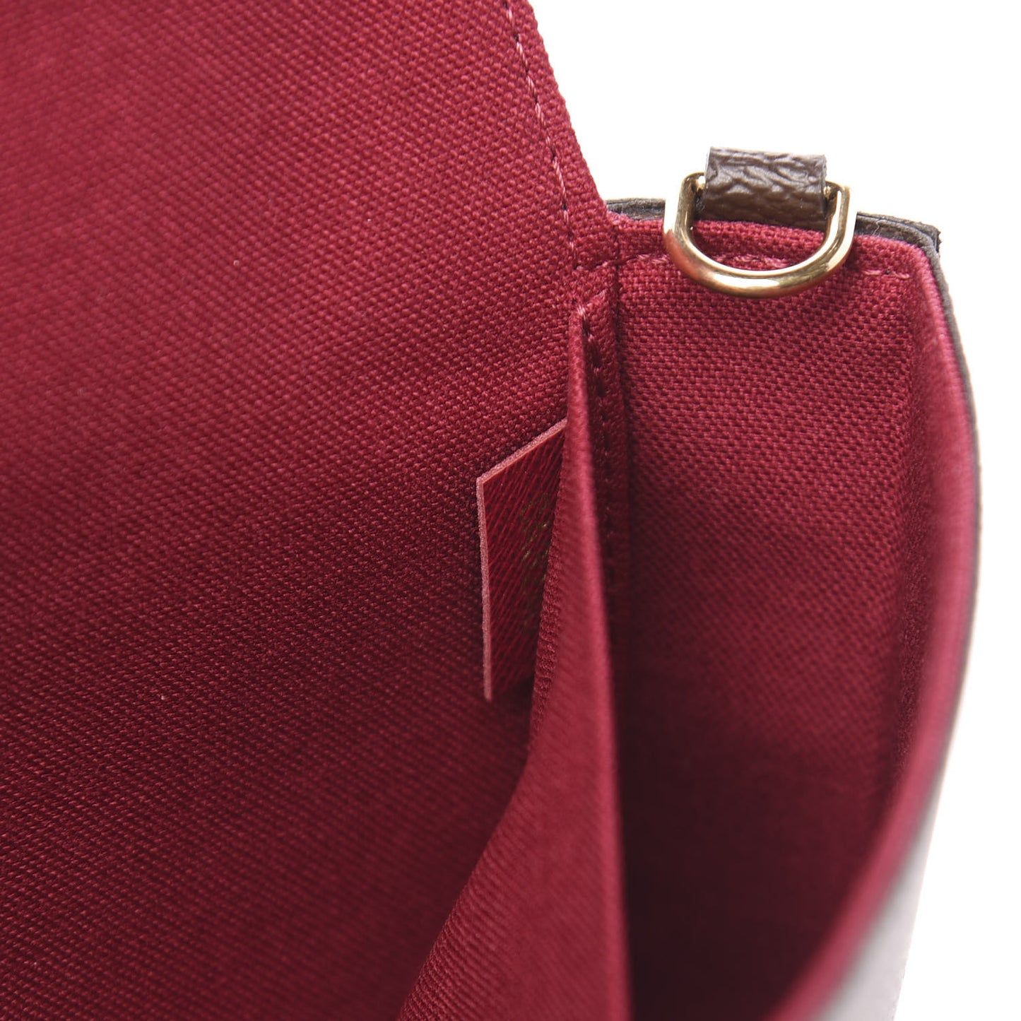 Monogram Pochette Felicie Chain Wallet Fuchsia