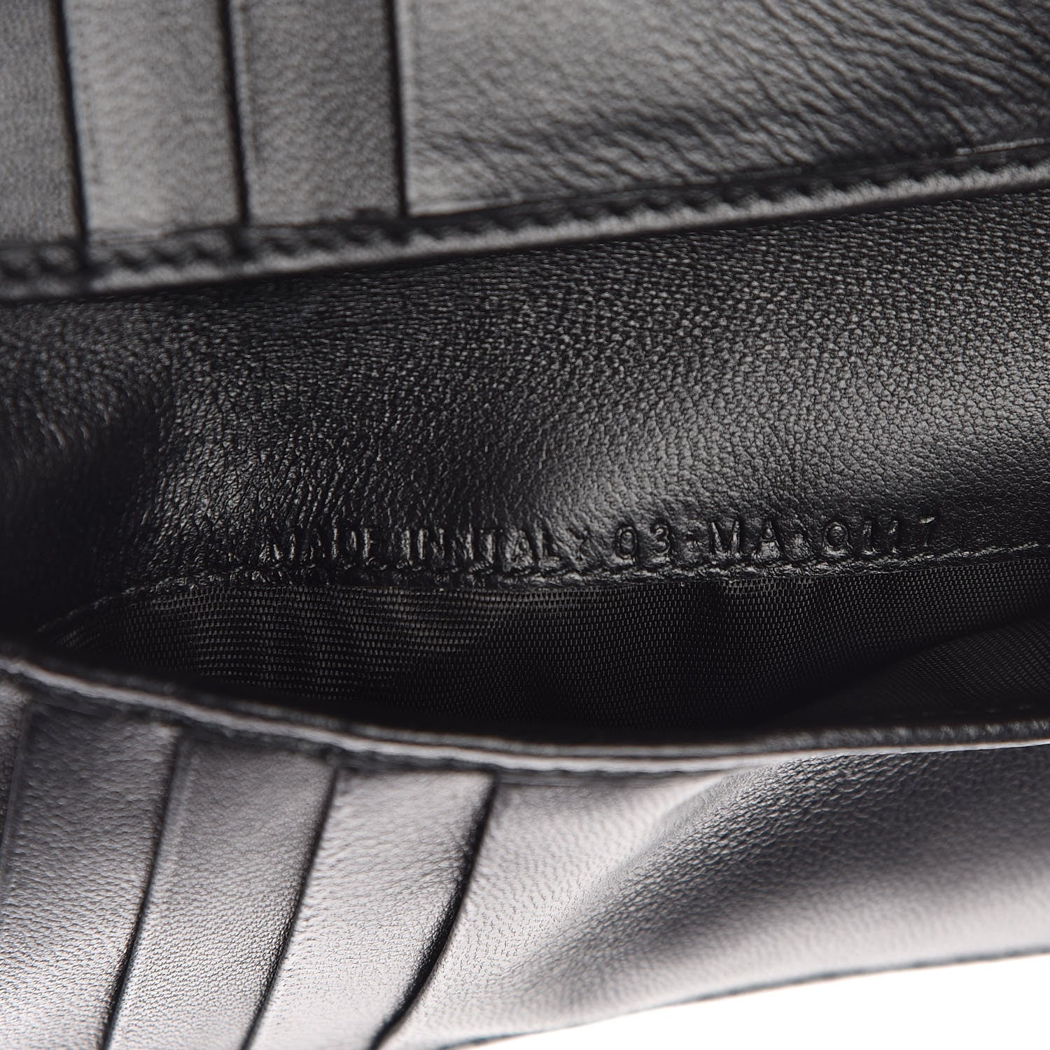 Christian Dior Lambskin Cannage Studded Diorama Elancee Wallet Black 7 of 7