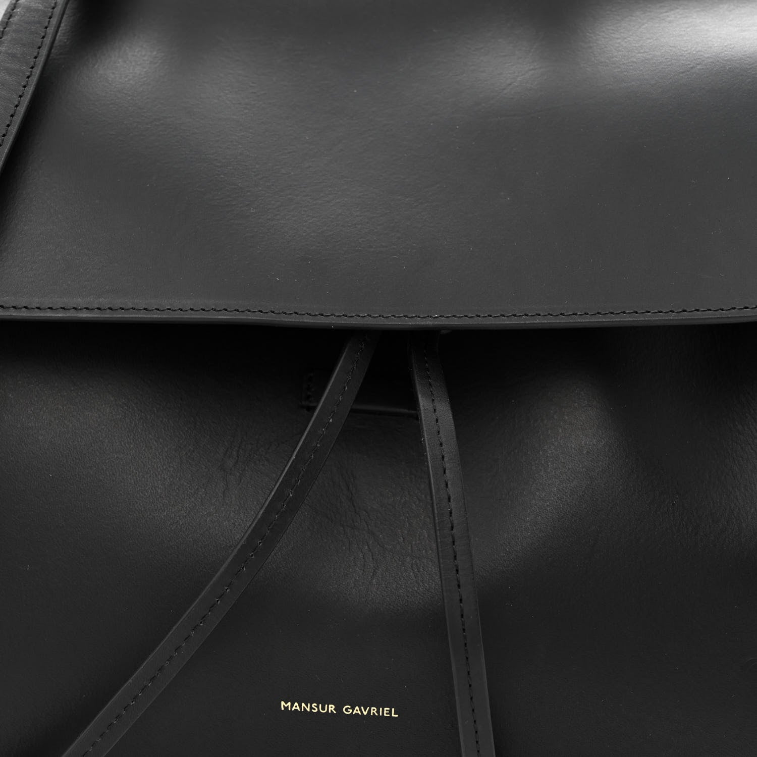 Mansur Gavriel Calfskin Mini Lady Bag Black Flamma 8 of 10