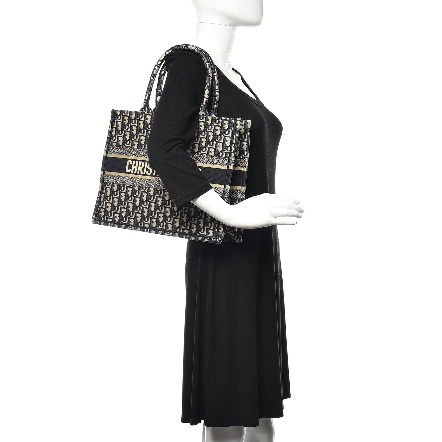 Oblique Medium Book Tote Blue Multicolor