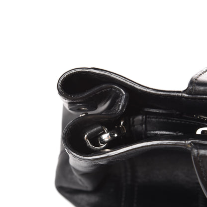 Prada Nappa Vertical Stitched Tote Black 11 of 14
