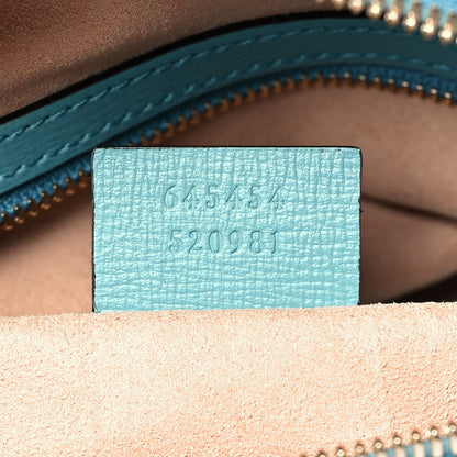 Gucci Azalea Calfskin Small Horsebit 1955 Shoulder Bag Dusty Azure 7 of 11