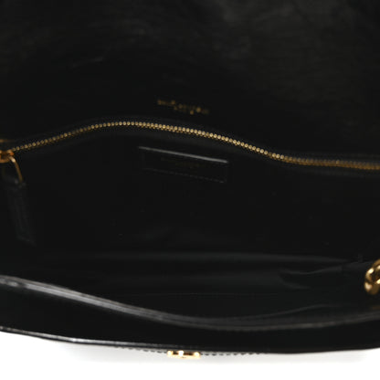 Saint Laurent Crinkled Calfskin Matelasse Monogram Medium Niki Chain Satchel Black 5 of 10