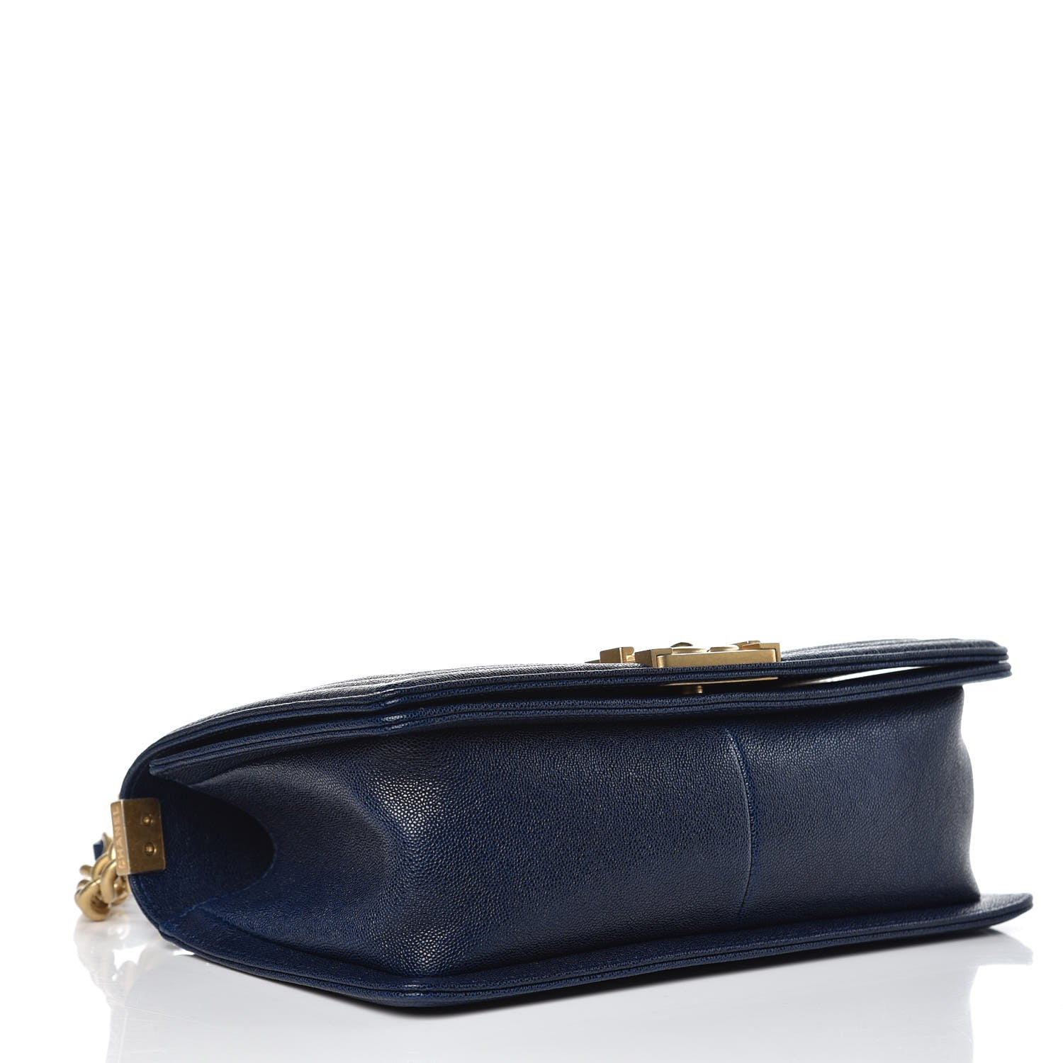 Chanel Caviar Quilted Medium Boy Flap Dark Blue 4 of 10