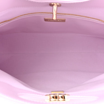 Chanel Shiny Lambskin Quilted Small 31 Shopping Bag Light Purple 5 of 12