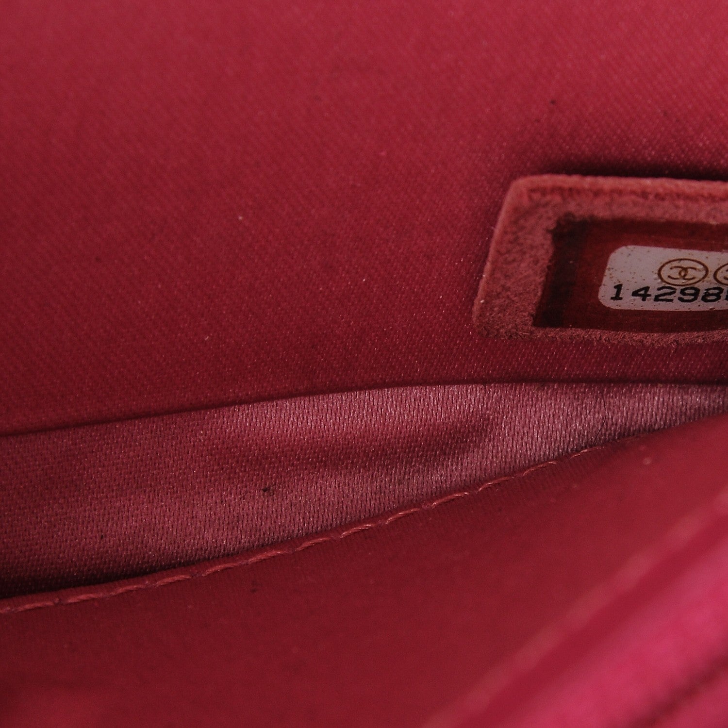 Chanel Patent Quilted Clutch Chain Flap Fuchsia 8 of 8