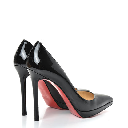 Christian Louboutin Patent Pigalle Plato 120 Pumps 38.5 Black 4 of 12