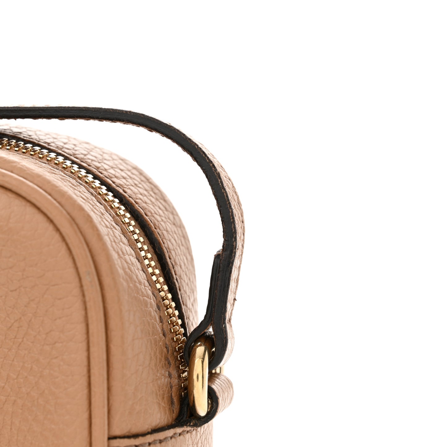 Pebbled Calfskin Small Soho Disco Bag Camelia