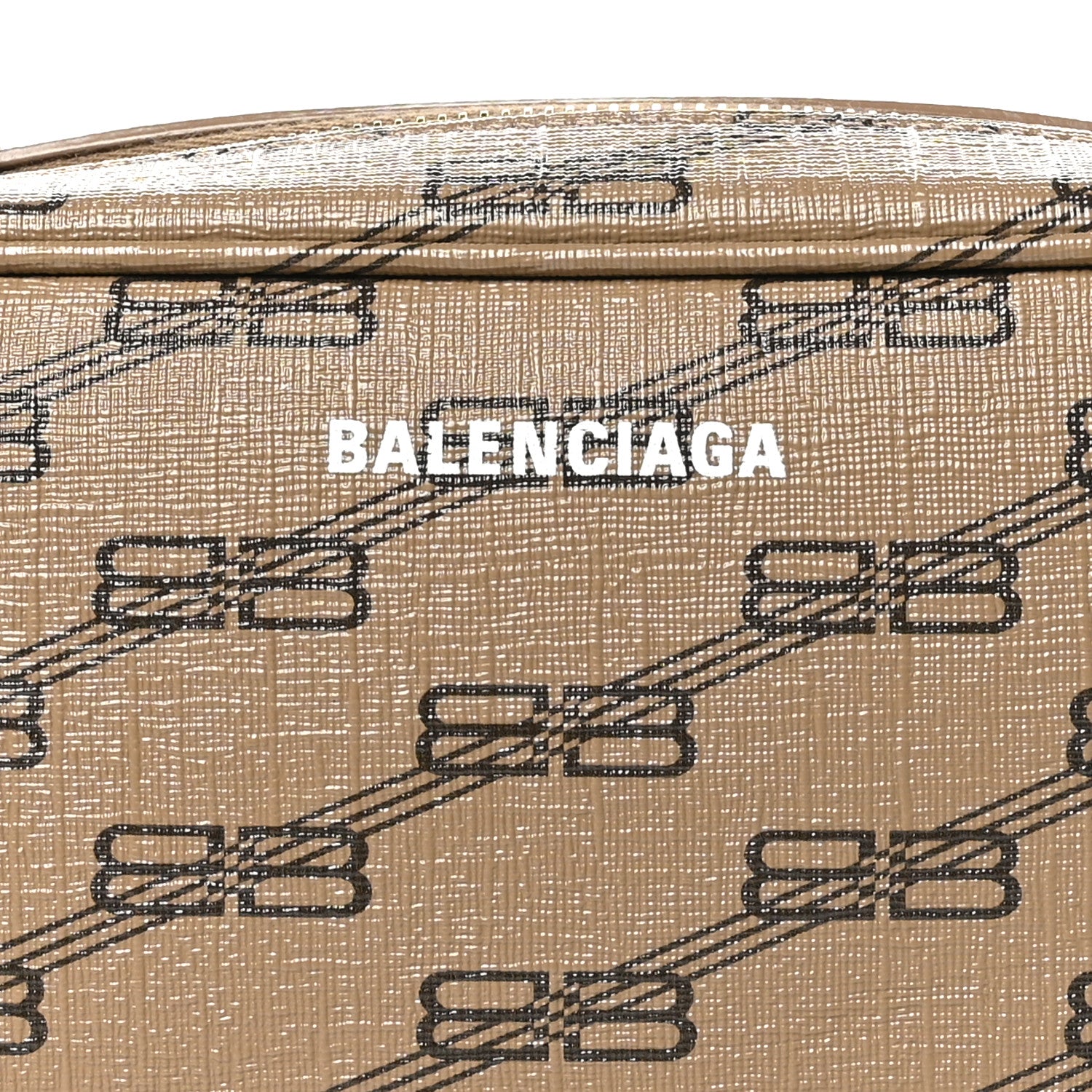 Balenciaga Coated Canvas BB Monogram Small Signature Camera Bag Beige Brown 8 of 10