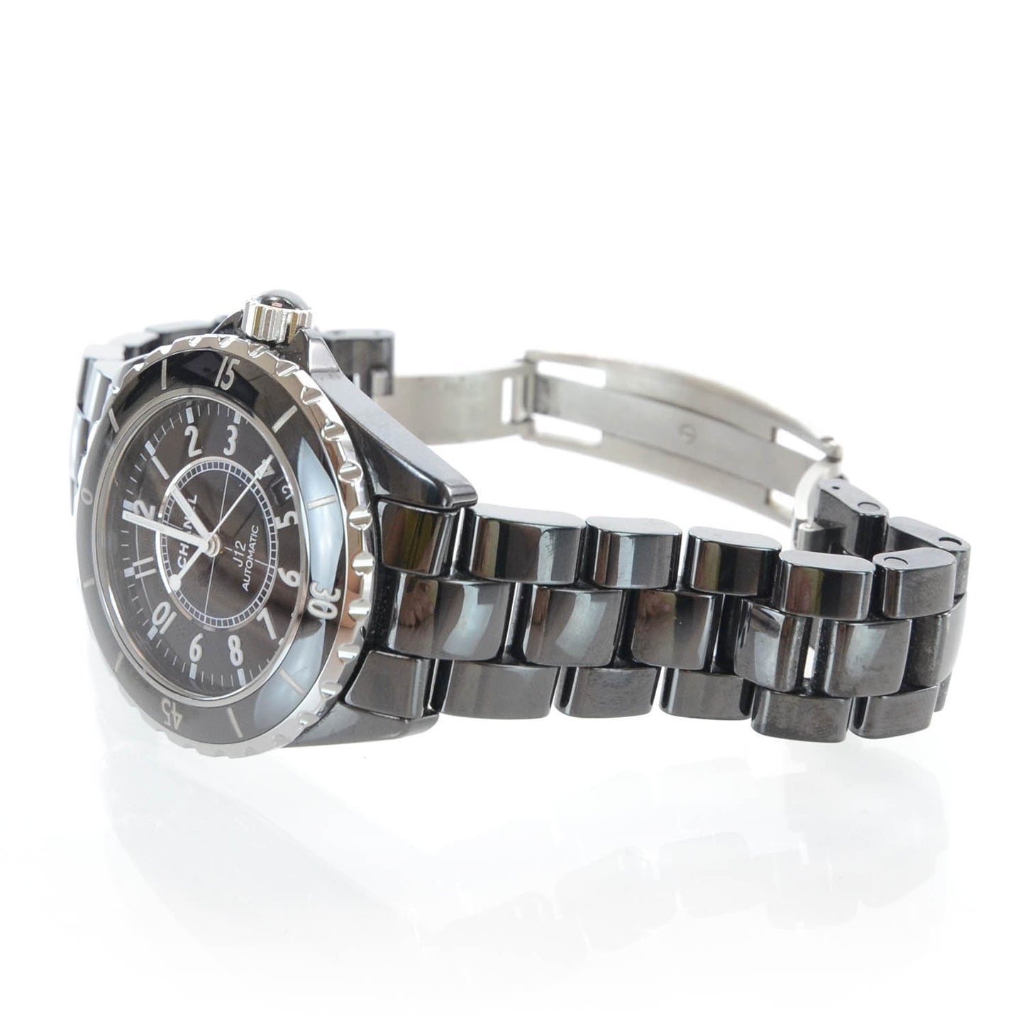 Stainless Steel Ceramic 38mm J12 Automatic Watch Black