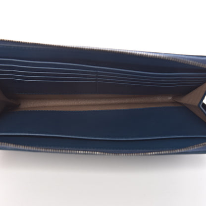 Bottega Veneta Nappa Intrecciato Flat Zip Pouch Denim 5 of 8