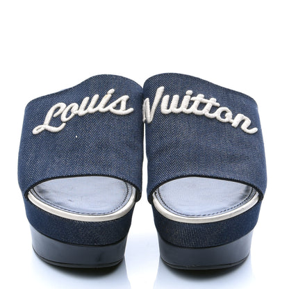 Louis Vuitton Canvas Wedge Mules 40 4 of 8