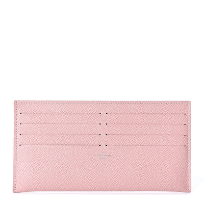 Louis Vuitton Calfskin Felicie Card Holder Insert Rose Ballerine 1 of 9