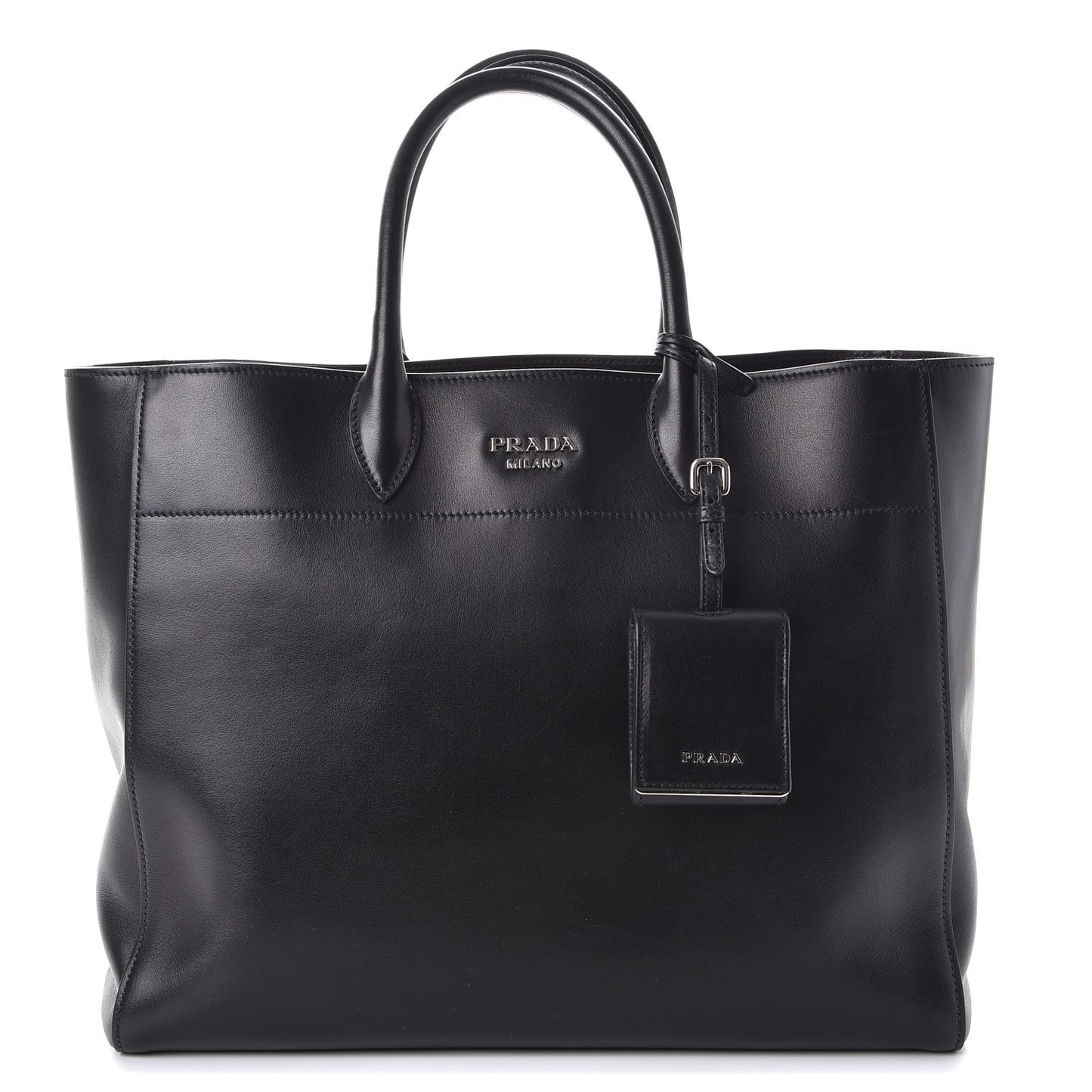City Calf Tote Nero Black