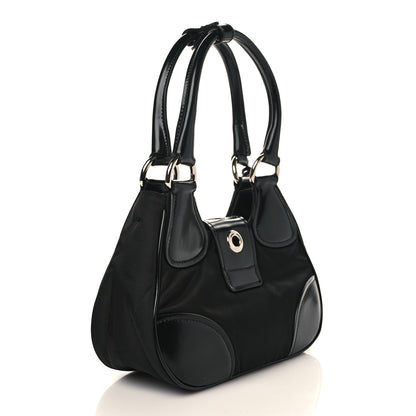 Prada Re-Nylon Spazzolato Re-Edition 2002 Moon Bag Black 2 of 7