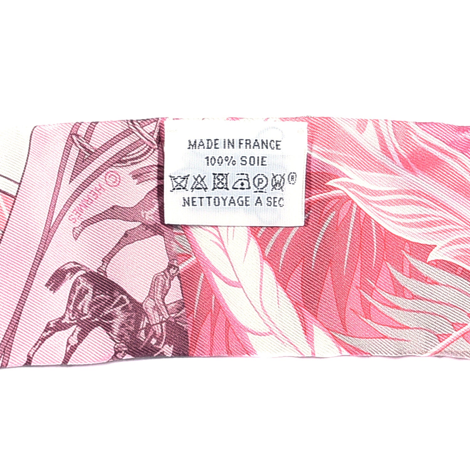 Hermes Silk Cheval Phoenix Twilly Grenadine Rose Gris 3 of 3