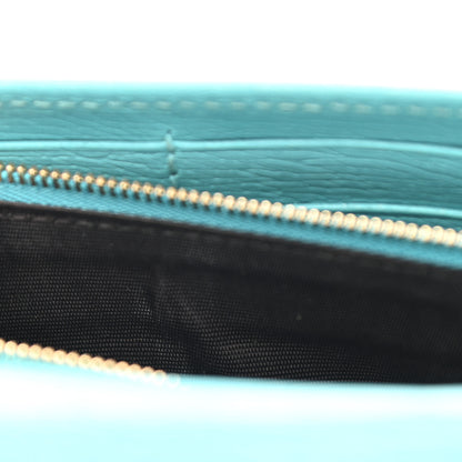 Gucci Shangai Calfskin Medium Betty Chain Wallet Fresia Blue 10 of 11
