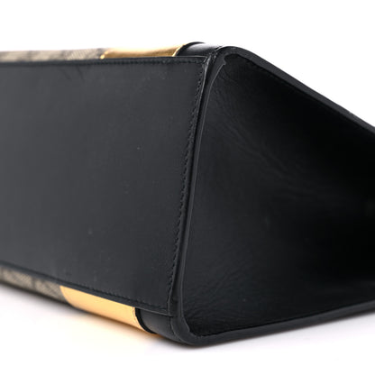 Gucci Nappa GG Supreme Monogram Medium Osiride Top Handle Bag Black Oro Vecchio Beige Ebony 9 of 20