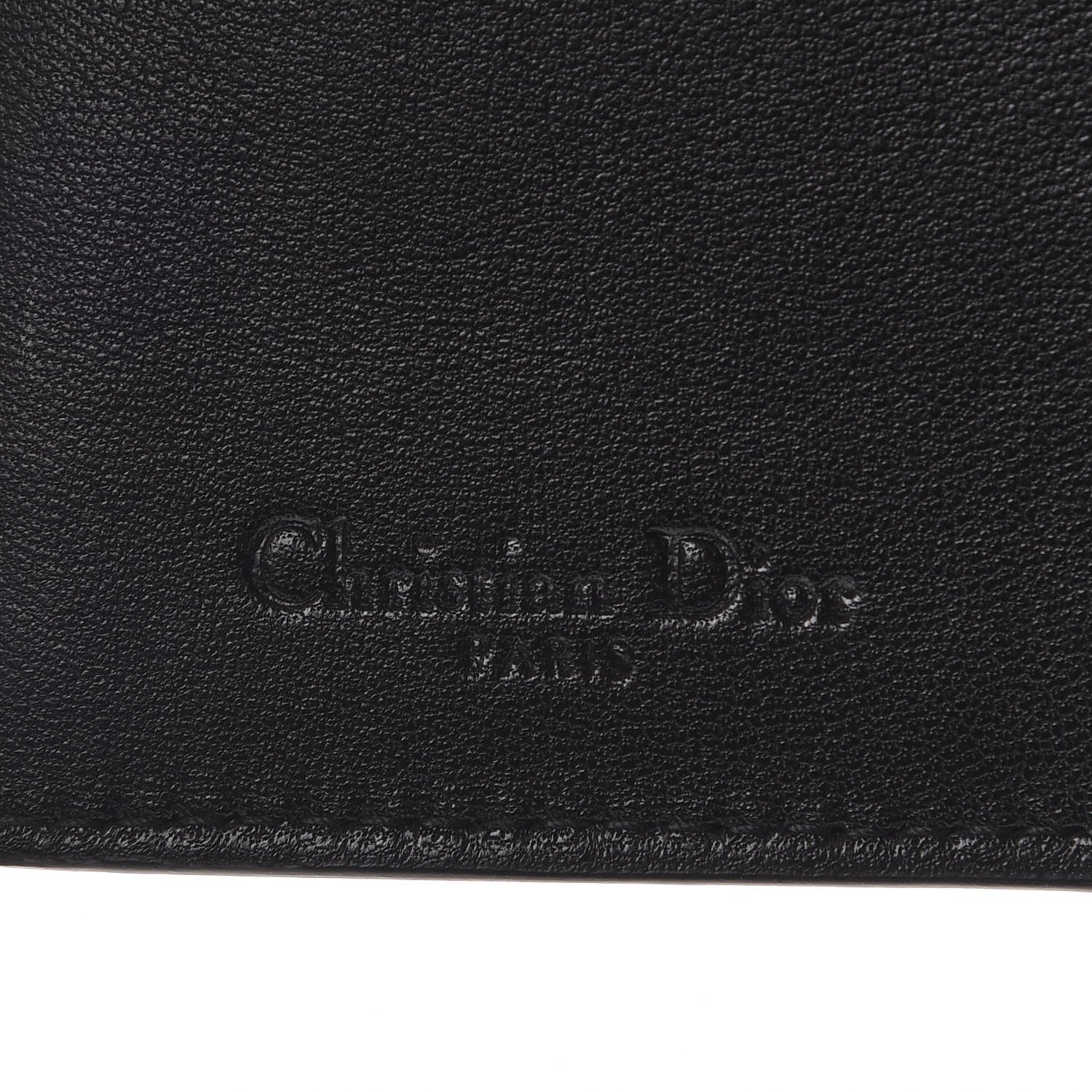 Christian Dior Lambskin Cannage Lucky Badge Eden Wallet Black 7 of 11