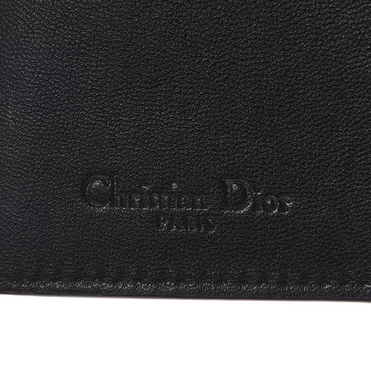 Christian Dior Lambskin Cannage Lucky Badge Eden Wallet Black 7 of 11