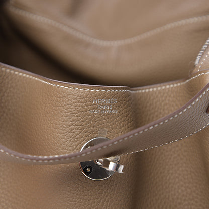 Hermes Taurillon Clemence Lindy 30 Etoupe 5 of 9