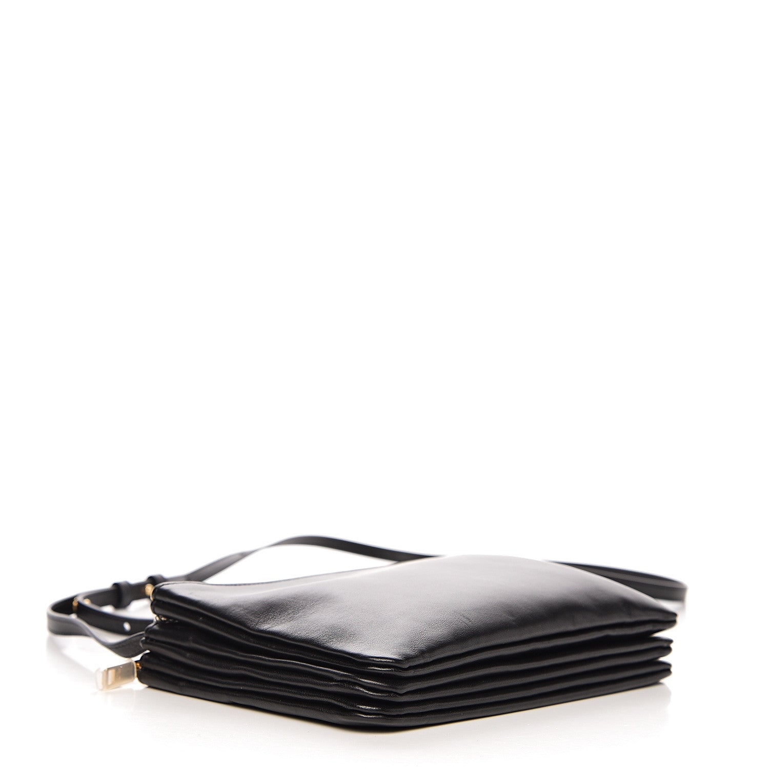 Celine Lambskin Small Trio Crossbody Bag Black 3 of 10