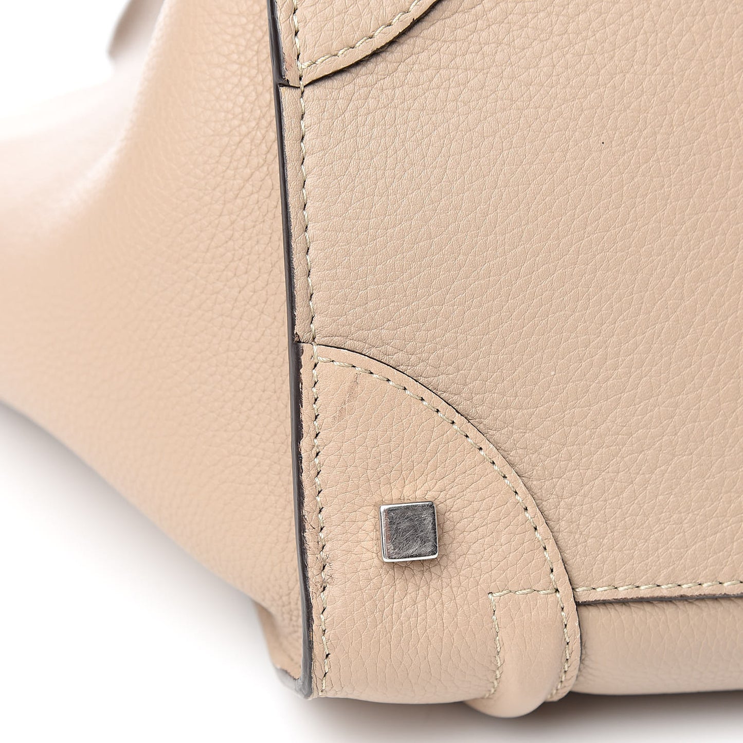 Drummed Calfskin Mini Luggage Dune