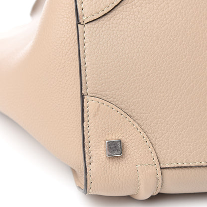 Celine Drummed Calfskin Mini Luggage Dune 9 of 11