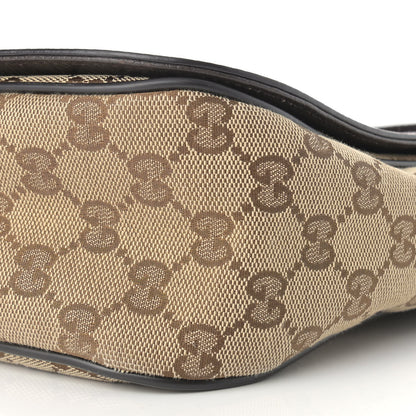 Gucci Monogram Flap Messenger Bag Beige Dark Brown 7 of 12