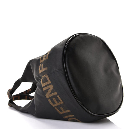 Fendi FF Canvas Bucket Bag Black 5 of 7