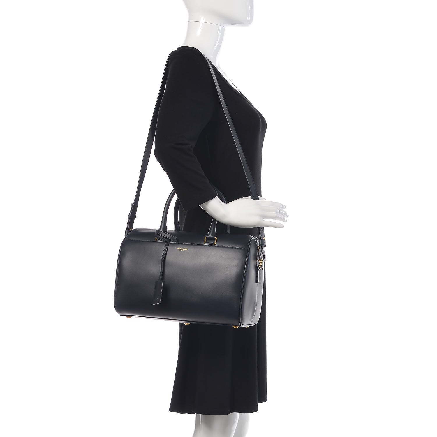 Saint Laurent Calfskin Classic Duffle 6 Marine 2 of 10