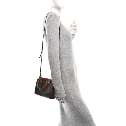 Celine Triomphe Canvas Calfskin Small Boston Bag Tan 2 of 11