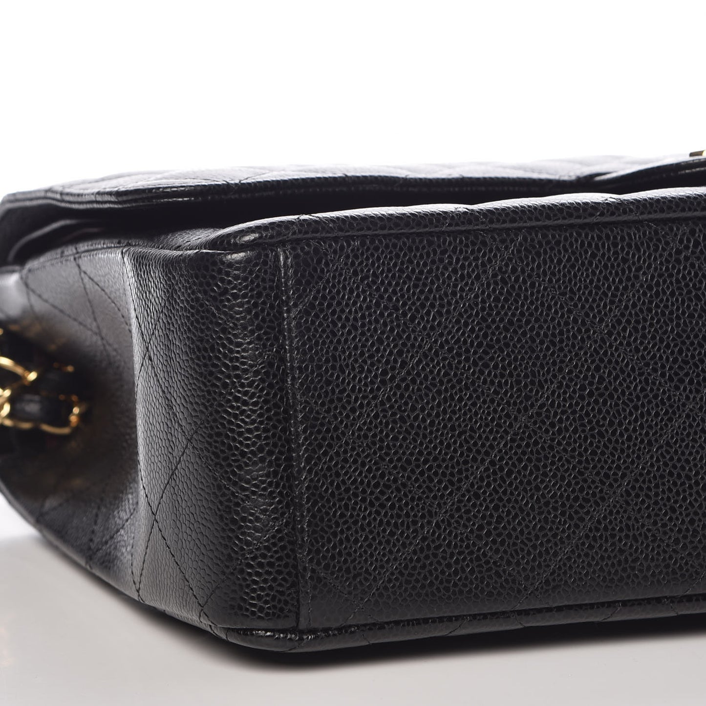 Caviar Quilted Maxi Double Flap Black