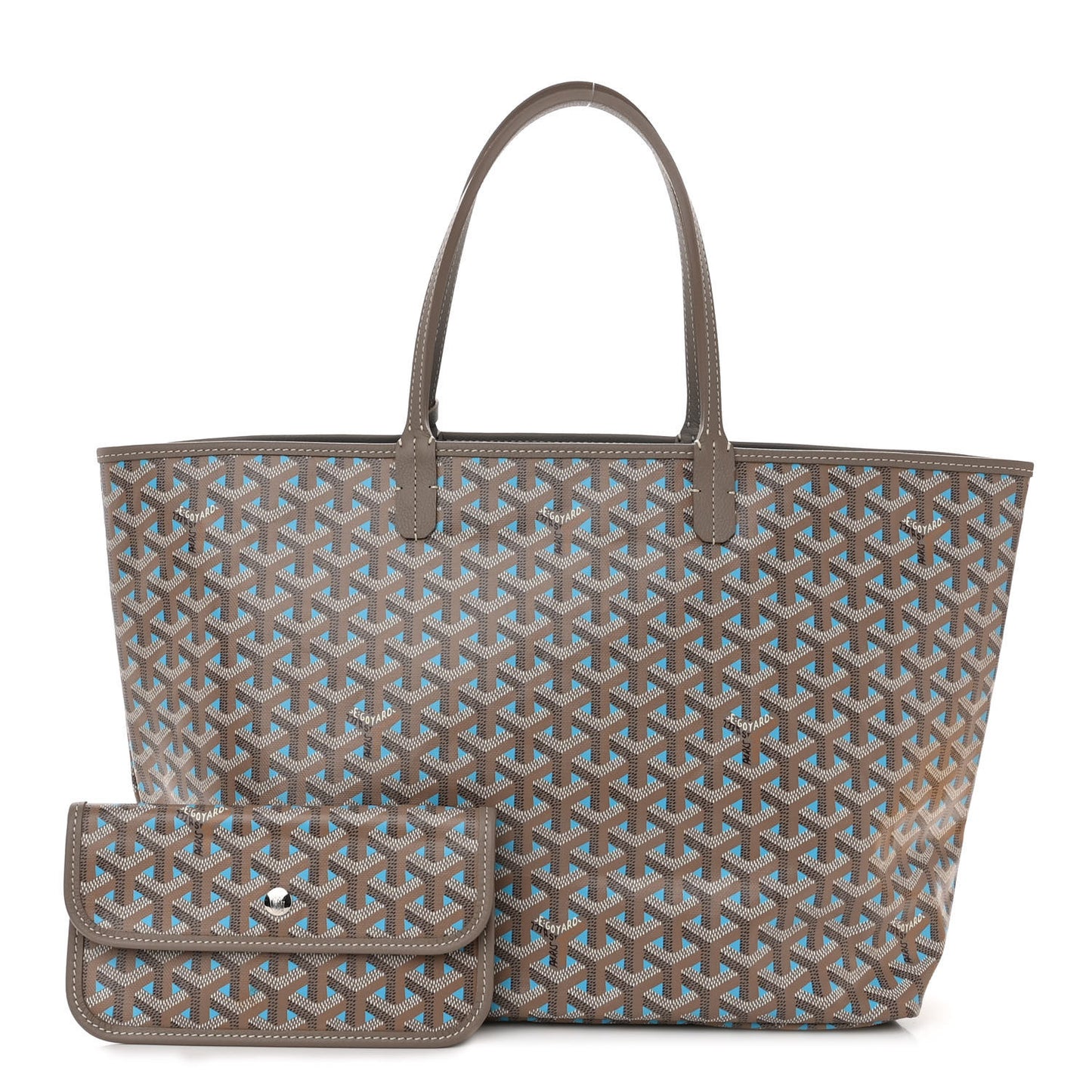 Goyardine Saint Louis Claire Voie PM Grege Turquoise