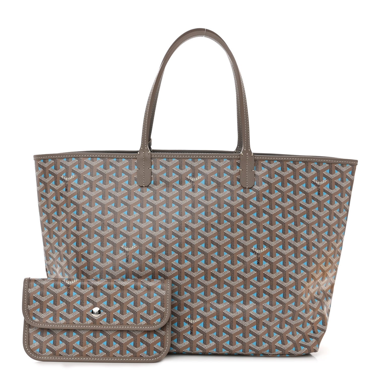 Goyard Goyardine Saint Louis Claire Voie PM Grege Turquoise 1 of 11