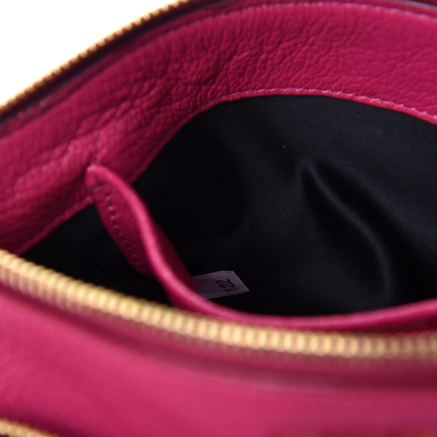 Goatskin Madras Double Zip Crossbody Bag Peonia