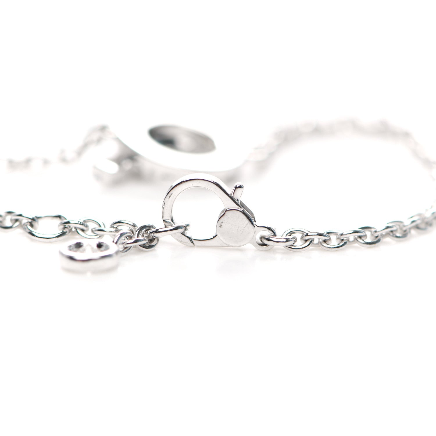 Hermes 18K White Gold Diamond Finesse Bracelet SH 4 of 6