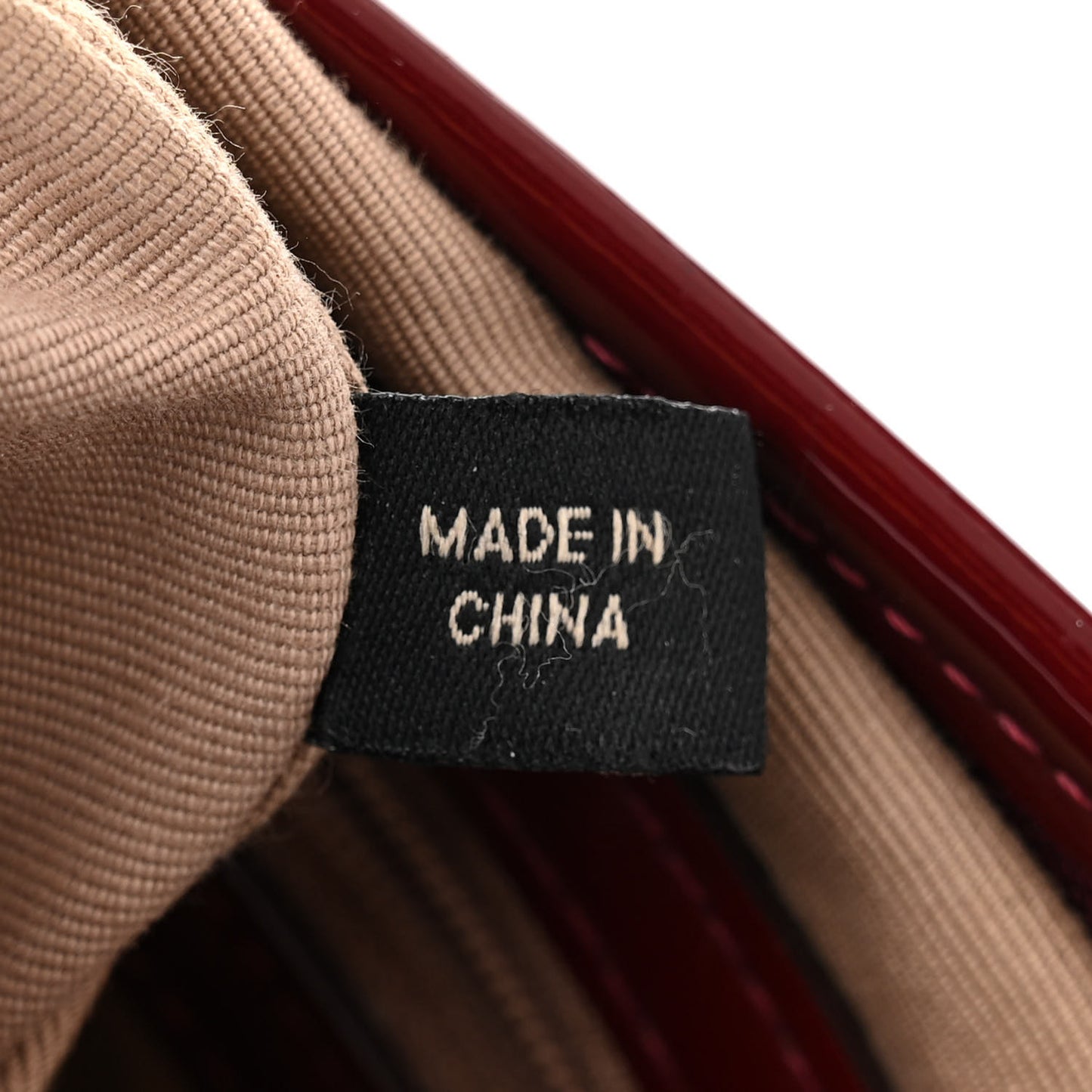 Patent Nova Check Dryden Crossbody Bag Dark Red