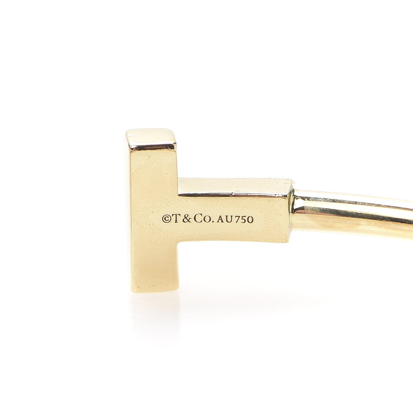 18K Yellow Gold T Wire Bracelet